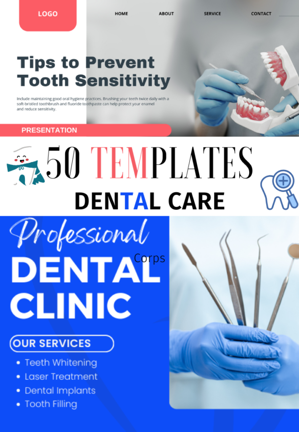 Dental Care- Canva 50 Templates